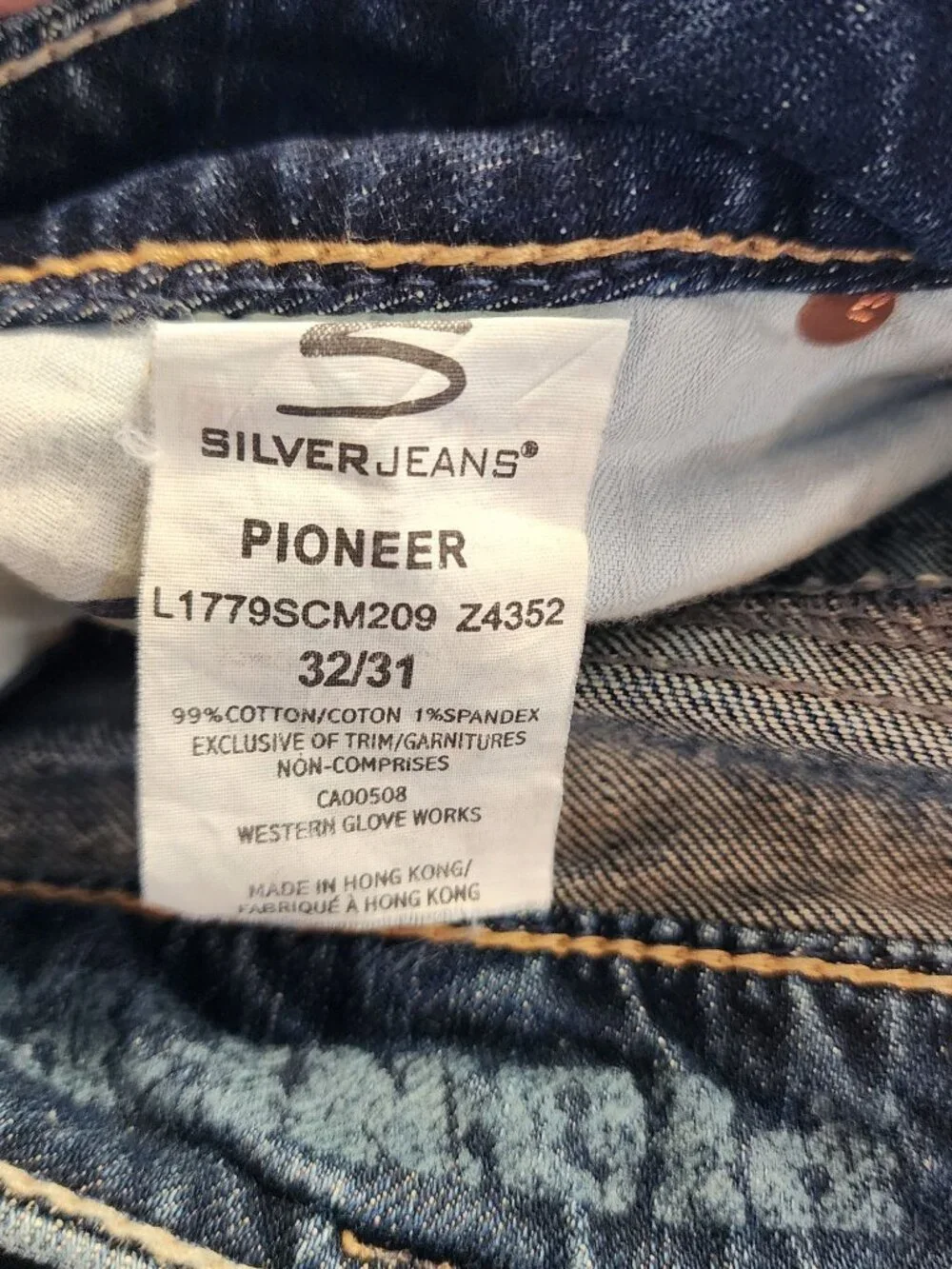 Vintage Y2K Silver Jeans Pioneer Bell Bottoms Womens Size 32/31